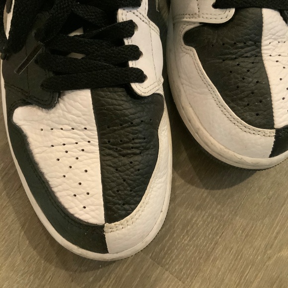 Nike Black and White Colorblock Air Jordan 1 High ‘85 Size US 9.7 Eur 41 - Picture 7 of 7